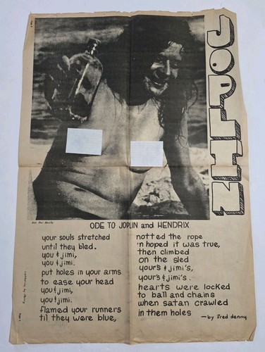 Vintage janis joplin fold - janis, out