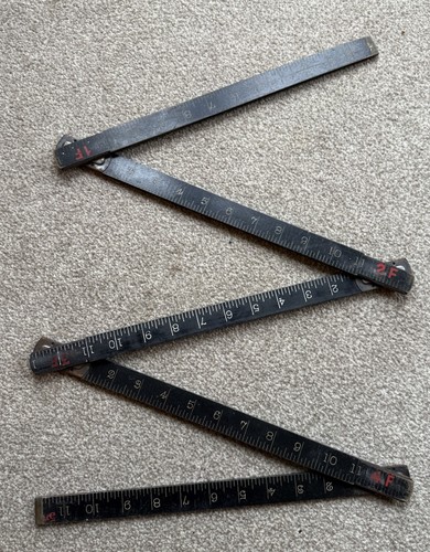 Vintage rabone wooden 5ft - rabone,