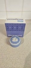 Wedgwood Jasperware Fluted Candy Box, Pale Blue, In It's Original Box