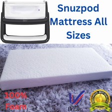 SnuzPod Bedside Crib Mattress Quilted Breathable Removable Cover All Sizes