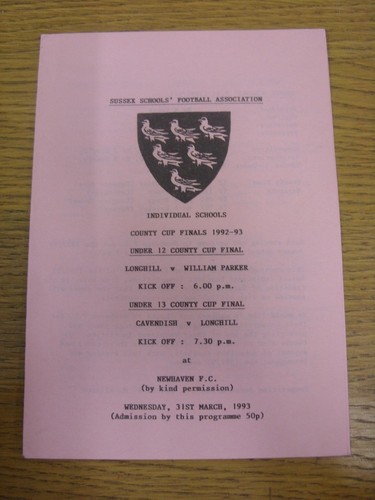 1993 sussex schools u12 - schools,