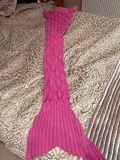 Pink Mermaid Tail Blanket 