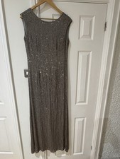 Coast Stunning Gunmetal grey ‘Cosmic’ Maxi dress - 12 BNWT £350