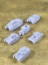 Resin 3D printed WW2 French tanks and Vehicles in 15/20/28mm