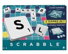 Mattel Games Scrabble Board Game, Family Word Game with Two Ways to Play, includ