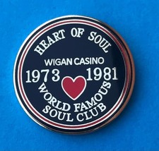 NORTHERN SOUL BADGE - WIGAN