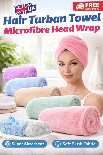 Hair turban towel microfibre - hair,