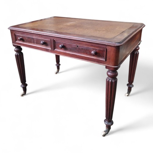 Victorian writing table desk - table, 2