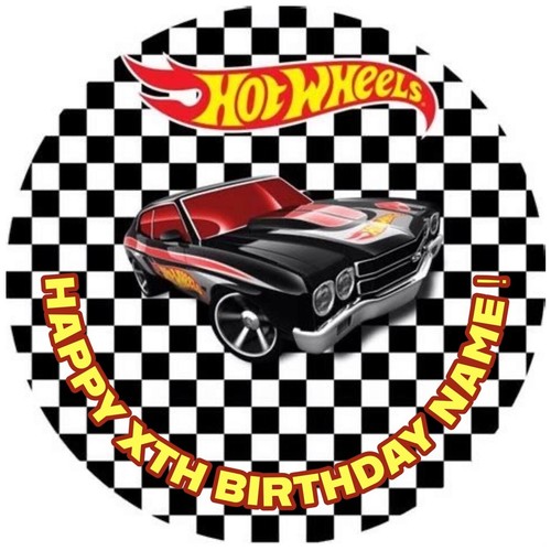 Hot wheels edible cake - hot,