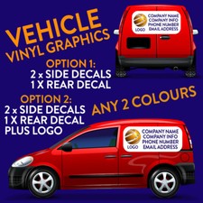 LARGE x2 vinyl car side stickers graphics decals styling mg peugeot bmw vw van