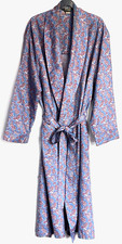 Mens vintage Paisley dressing gown Tootal 1970s traditional British robe
