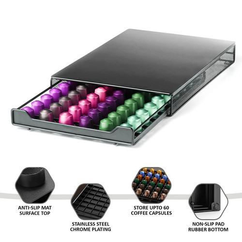 Pod chrome coffee capsule - 60,