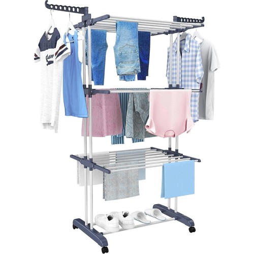 Tier clothes airer foldable - 4,