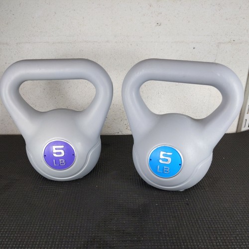 Two 5lb plastic - plastic, covered