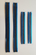 4x Chrome BLUE +Carbon Fibre