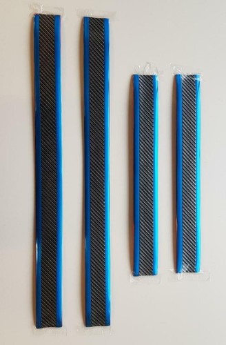 Chrome blue carbon fibre - 4x,