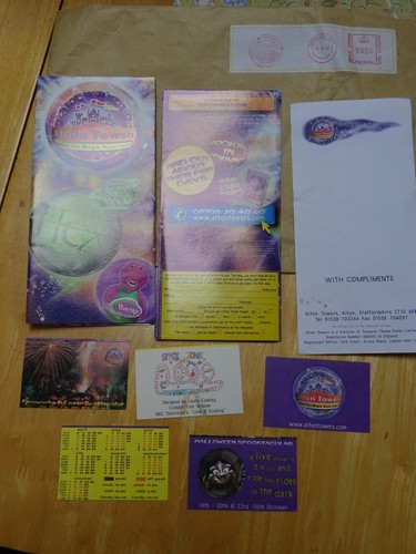 2000 alton towers memorabilia - towers,