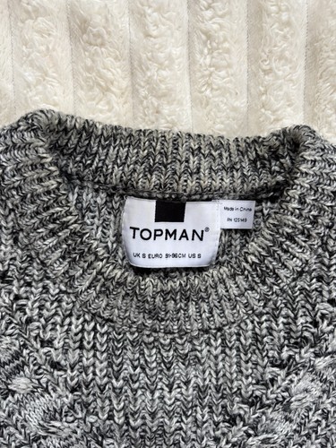 Topman men grey cable - men's,