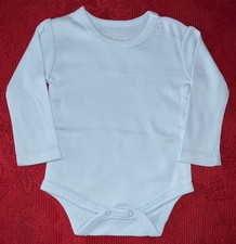 Baby Vest Bodysuit Blue Long