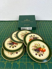 X6 Cloverleaf Traditional laminated Coasters Fresh Fruit Made In England 1990’s
