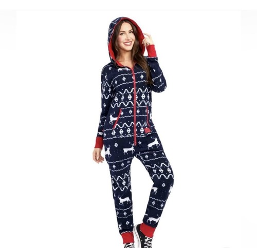 Tipsy elves pajama zip front - tipsy,