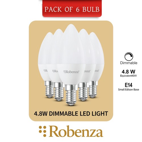 Led c35 40w dimmable - 4.8w=40w,