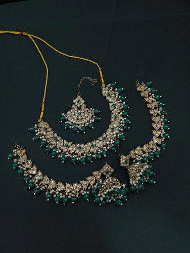 Green multi layer beaded - multi-layer,