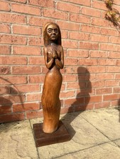 Vintage Wooden Woman Carved