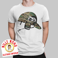 Game Over Man T-Shirt Helmet eightball  80s 90s Alien War Photo Retro Tee 
