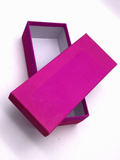 Shiny Pink Long Gift Box Cardboard Decorative