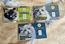 3 x 1/15 th gram silver bars of Pedigree Cats in beautiful investment collector