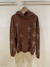 Unknown London Brown Rhinestone Hoodie L