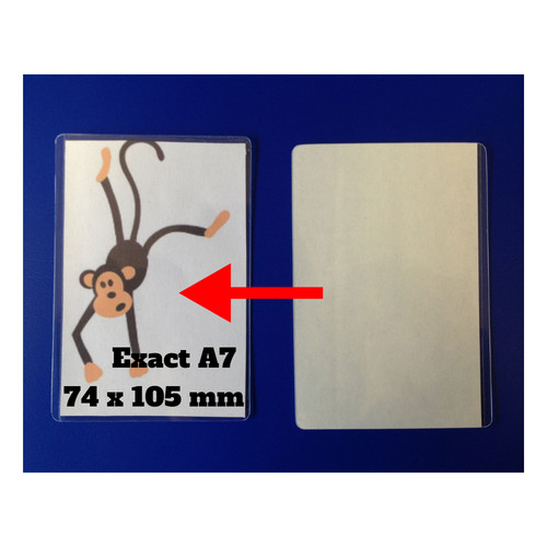 Size self seal laminating - size,