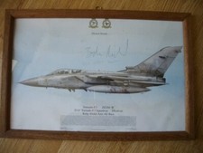 RAF Tornado F.3 Squadron Framed Print **SIGNED** Desert Storm