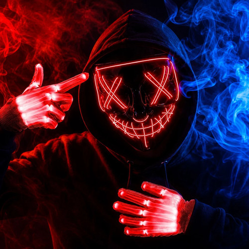 Led purge mask red - mask, light