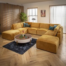 Large 6 Seater Modular U-Shape