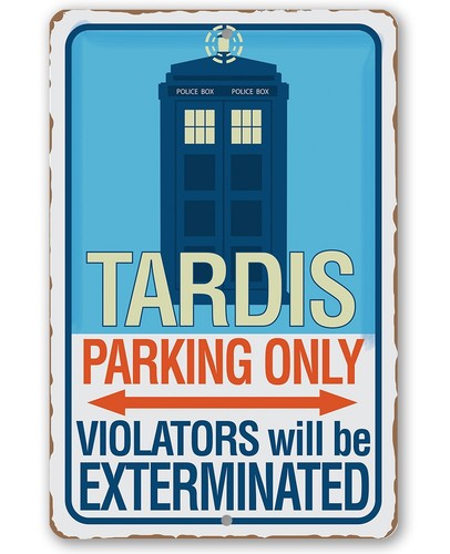 Tardis parking only metal - parking,