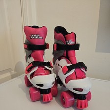 No Fear Quad Skates Infant Girls White Size C10 To C13