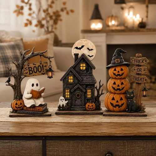 3pcs vintage halloween - 3pcs,
