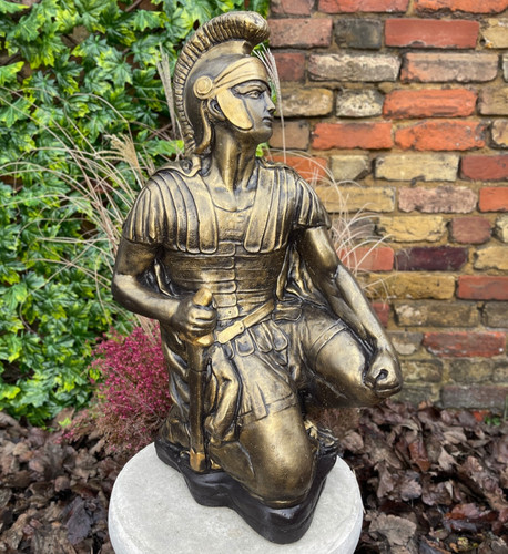 Large roman soldier statue - roman,