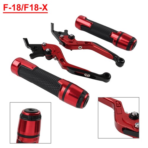 Red brake clutch levers - clutch,
