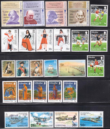 1998 gibraltar stamps - 1998,