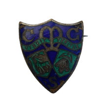 UNKNOWN VTG CMGS ENAMEL BADGE SCHOOL? / COLLEGE? By VAUGHTONS