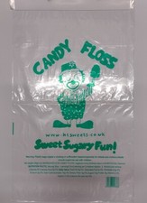 Green Candy floss bags