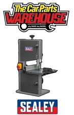 Sealey SM1303 Professional Bandsaw 200mm Bench Mounted Tilting Table Band Saw