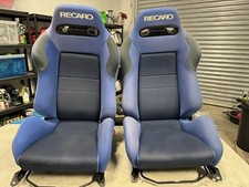 Rare Pair Of Recaro SR2 Wildcats In Blue. JDM. Bucket Seats. Skyline R34 R33 R32
