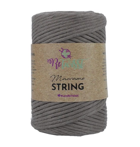 Dark beige color - dark, macrame