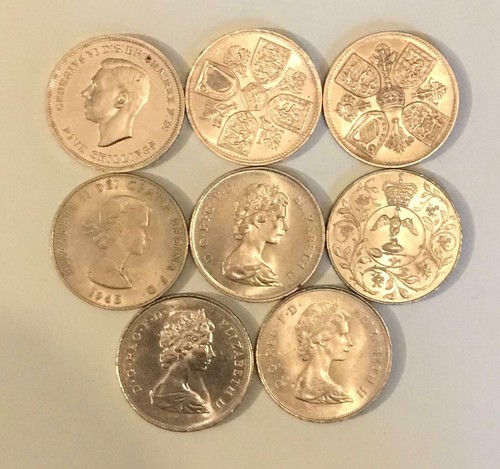 1951 1981 crown coins - to,