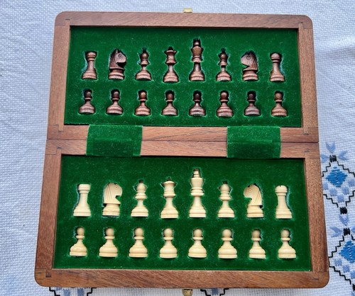 Handmade rosewood chess set - chess,