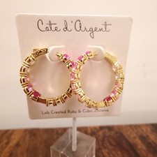 Cote d'Argent earrings pink